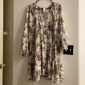 H&M floral oversized dress